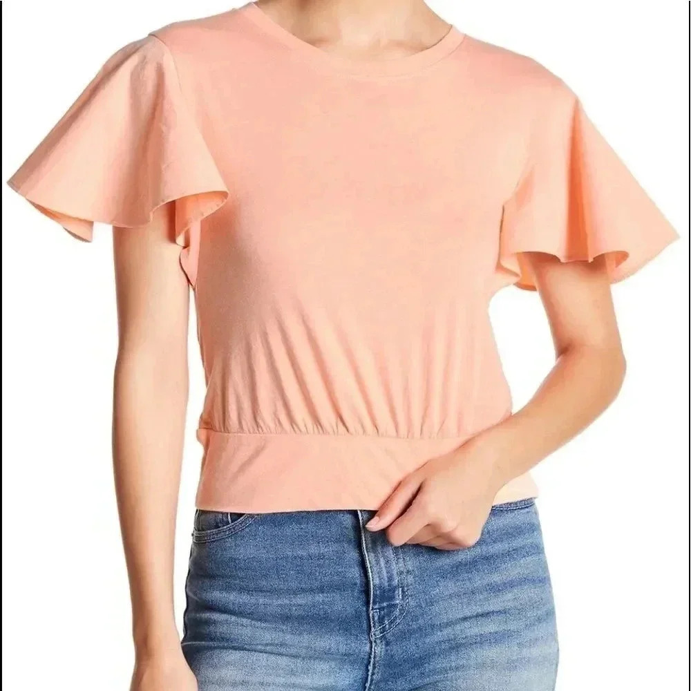 Abound Flutter Sleeve Top 